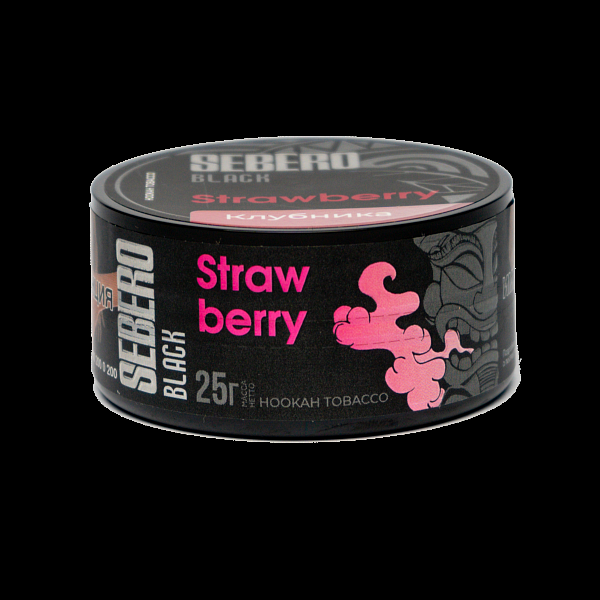 Табак SEBERO BLACK STRAWBERRY 25 гр в Петропавловске-Камчатском