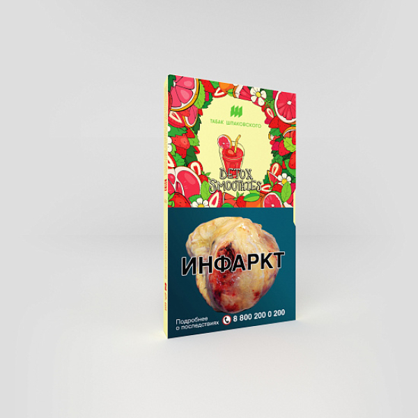 Табак ШПАКОВСКОГО DETOX SMOOTHIES (СМУЗИ ИЗ ГРЕЙФРУТА И КЛУБНИКИ) 40 гр в Петропавловске-Камчатском