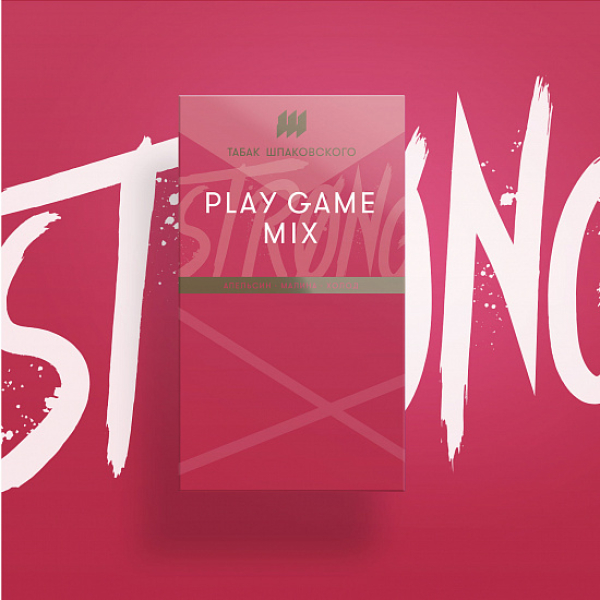 Табак Шпаковского Strong Play game mix (Апельсин Малина Холод) 40 гр в Петропавловске-Камчатском
