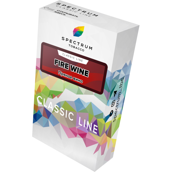 Табак Spectrum Classic fire wine 40 грамм в Петропавловске-Камчатском