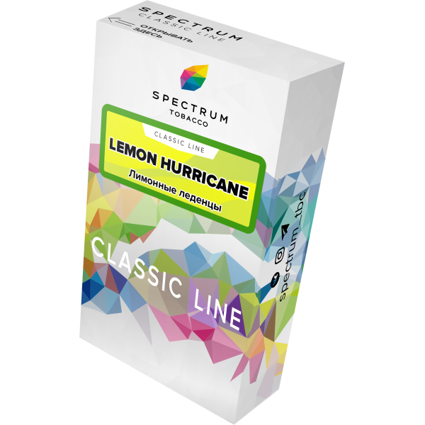 Табак Spectrum Classic lemon hurricane 40 грамм в Петропавловске-Камчатском
