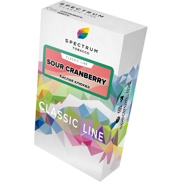 Табак Spectrum Classic sour cranberry 40 грамм в Петропавловске-Камчатском