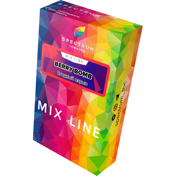 Табак Spectrum Mix Line Berry Bomb 40 грамм в Петропавловске-Камчатском