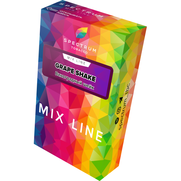 Табак Spectrum Mix Line Grape Shake 40 грамм в Петропавловске-Камчатском