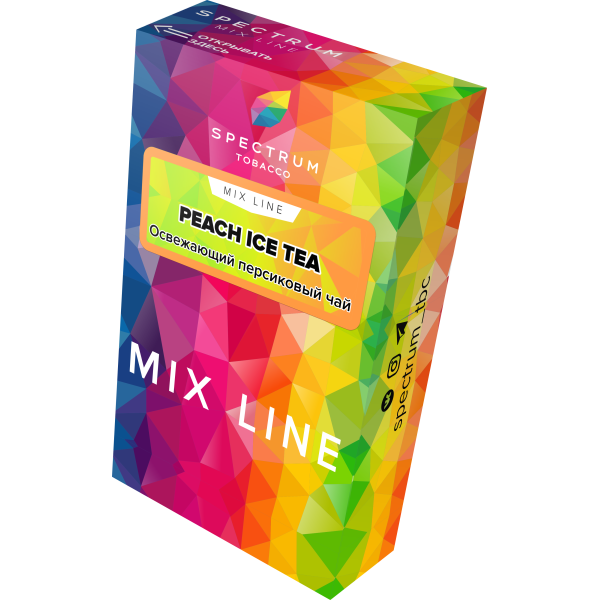 Табак Spectrum Mix Line Peach Ice Tea 40 грамм в Петропавловске-Камчатском
