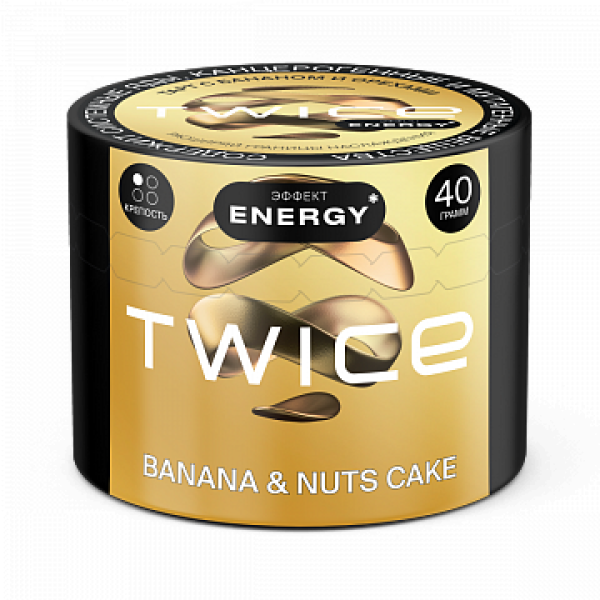 Табак TWICE Banana Nuts Cake (Пирог с бананом и орехами) 40 гр в Петропавловске-Камчатском