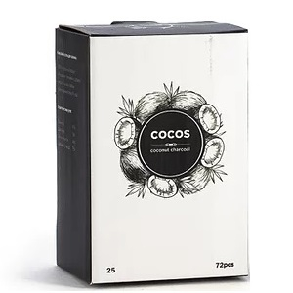 Кокосовый уголь Cocos 25мм для кальяна в Петропавловске-Камчатском