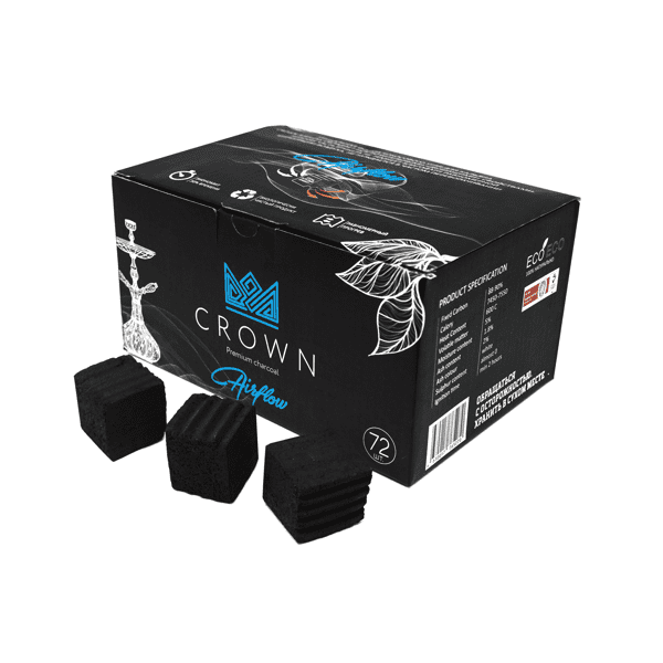Уголь Crown Airflow Кокосовый 72 Шт (25 Мм) в Петропавловске-Камчатском