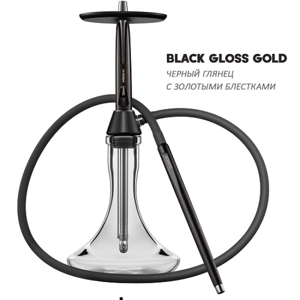 Кальян Koress K3 Black Gloss (Черный,Золотой, 48 см) в Петропавловске-Камчатском