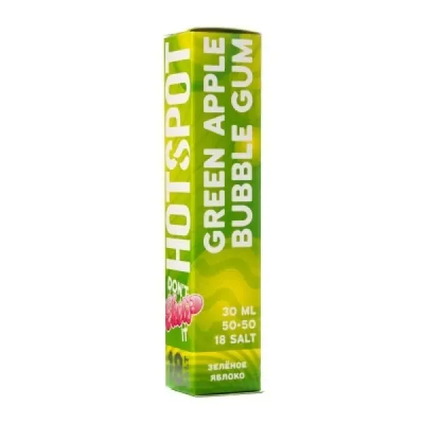 Жидкость HOTSPOT Chow Green Apple Bubble Gum 30 мл в Петропавловске-Камчатском