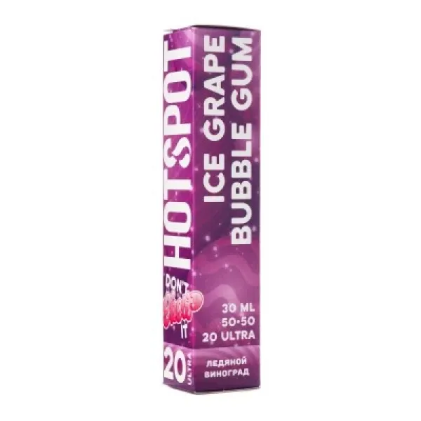 Жидкость HOTSPOT Chow Ultra Ice Grape Bubble Gum 30 мл в Петропавловске-Камчатском