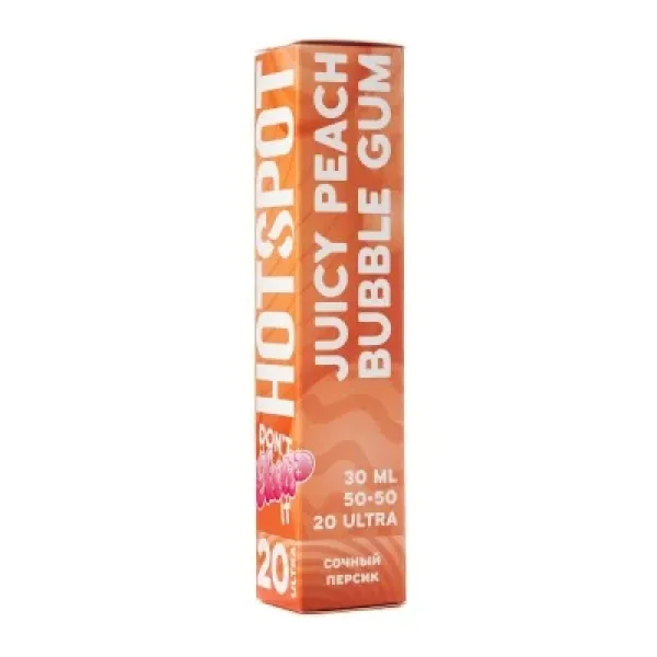 Жидкость HOTSPOT Chow Ultra Juicy Peach Bubble Gum 30 мл в Петропавловске-Камчатском