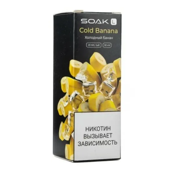 Жидкость SOAK L Cold Banana 30 мл в Петропавловске-Камчатском