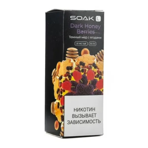 Жидкость SOAK L Dark Honey Berries 30 мл в Петропавловске-Камчатском