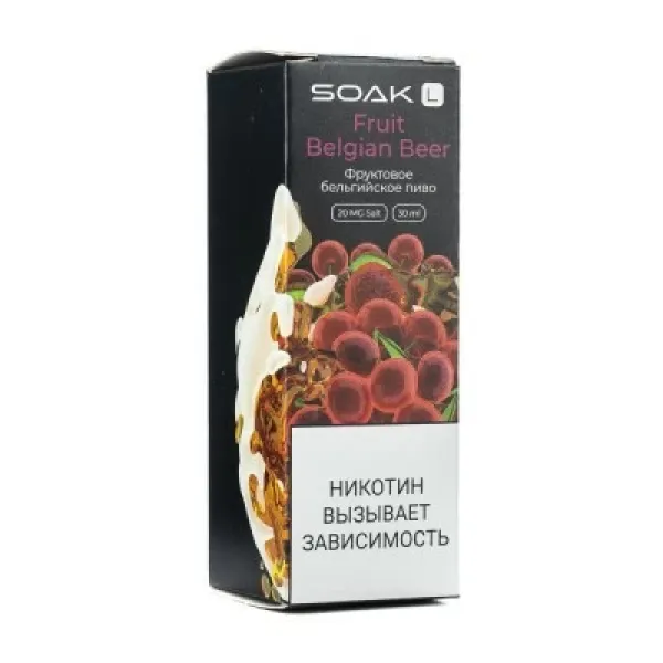 Жидкость SOAK L Fruit Belgian Beer 30 мл в Петропавловске-Камчатском