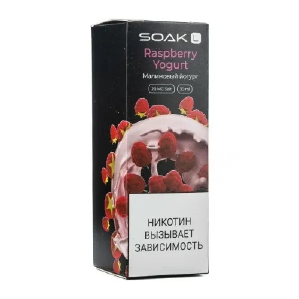 Жидкость SOAK L Raspberry Yogurt 30 мл в Петропавловске-Камчатском