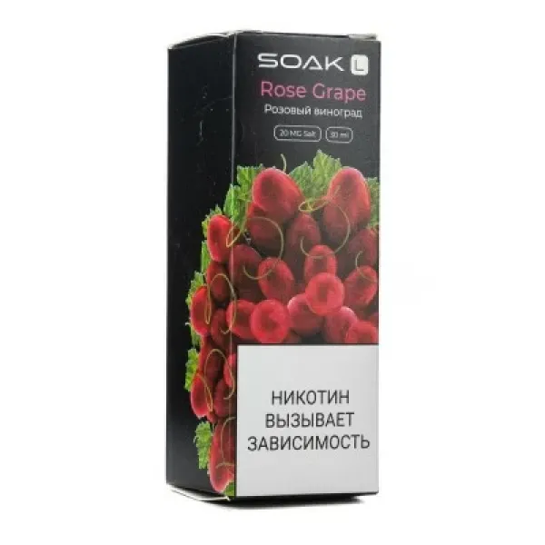 Жидкость SOAK L Rose Grape 30 мл в Петропавловске-Камчатском