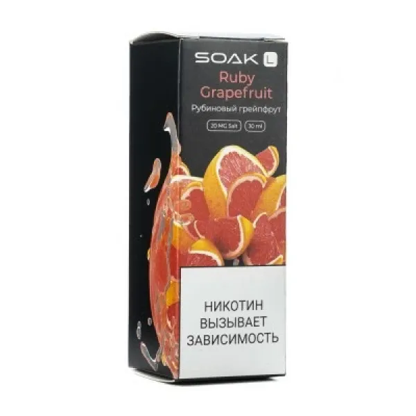Жидкость SOAK L Ruby Grapefruit 30 мл в Петропавловске-Камчатском