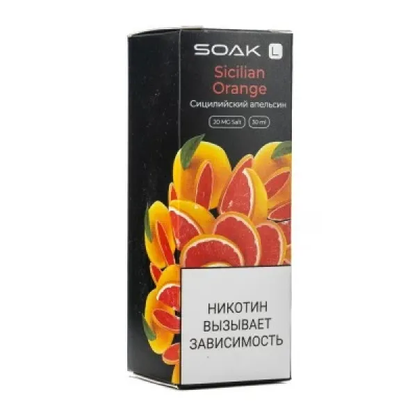 Жидкость SOAK L Sicilian Orange 30 мл в Петропавловске-Камчатском