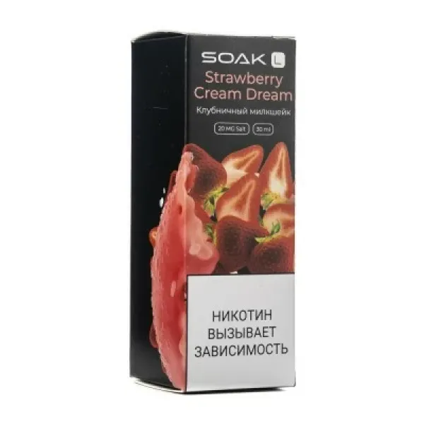 Жидкость SOAK L Strawberry Cream Dream 30 мл в Петропавловске-Камчатском