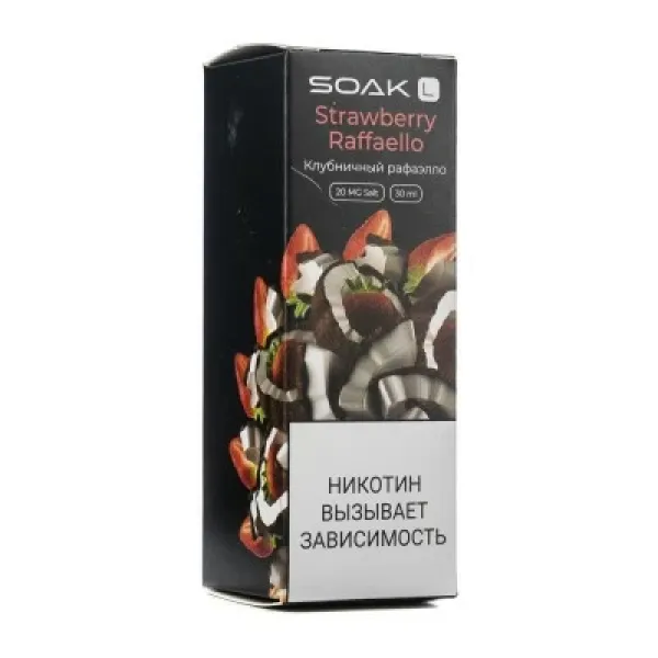 Жидкость SOAK L Strawberry Raffaello 30 мл в Петропавловске-Камчатском