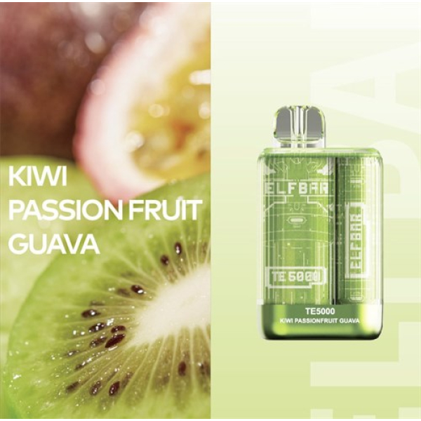 Elfbar TE5000 Kiwi Passion fruit Guava, 5000 тяг в Петропавловске-Камчатском