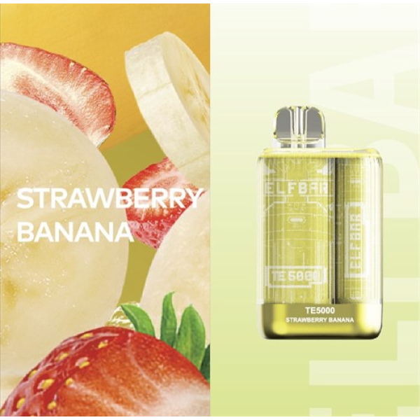 Elfbar TE5000 Strawberry Banana, 5000 тяг в Петропавловске-Камчатском
