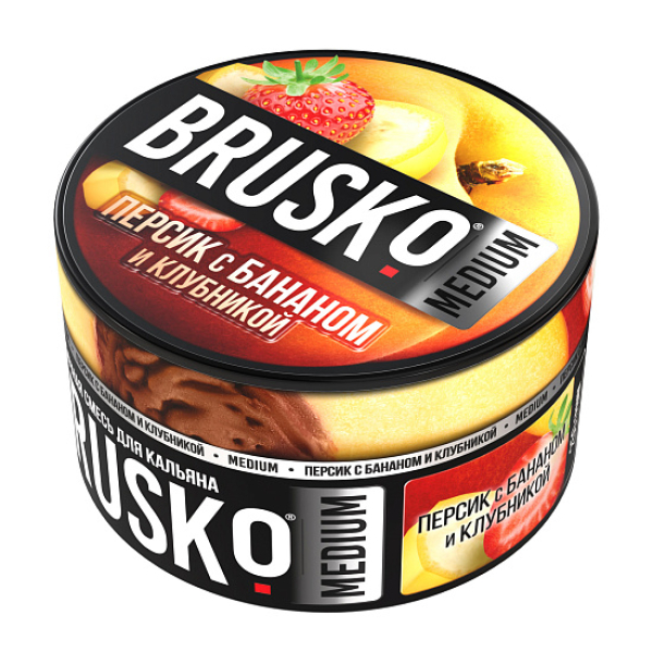 Смесь Brusko Персик с бананом и клубникой 250 гр в Петропавловске-Камчатском