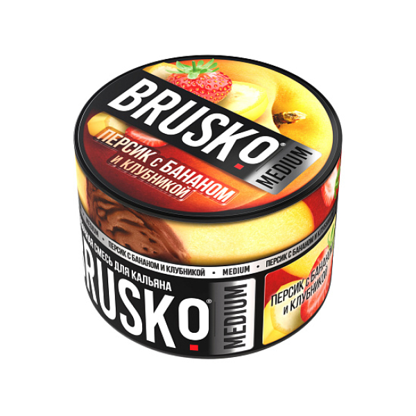 Смесь Brusko Персик с бананом и клубникой 50 гр в Петропавловске-Камчатском