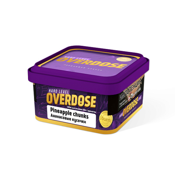 Табак OVERDOSE PINEAPPLE CHUNKS  200 грамм в Петропавловске-Камчатском