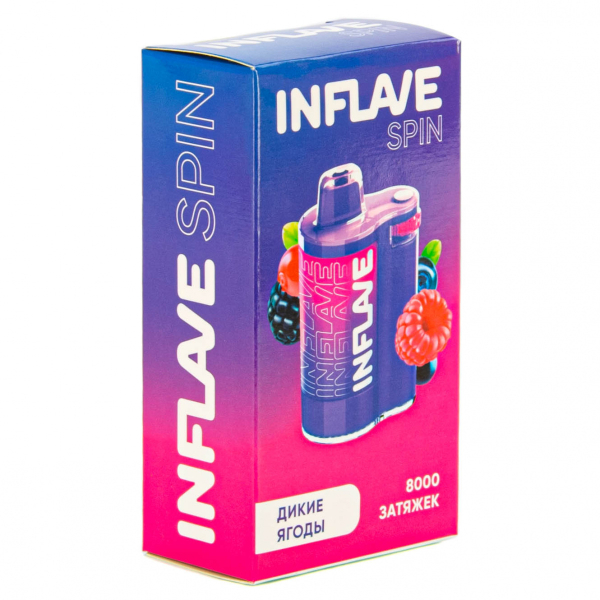 INFLAVE SPIN Дикие ягоды (8000 затяжек) в Петропавловске-Камчатском