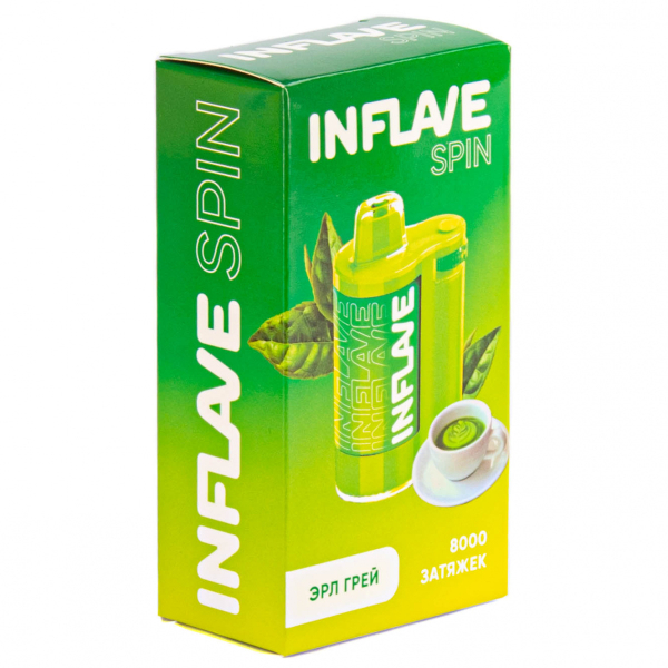 INFLAVE SPIN Эрл Грей (8000 затяжек) в Петропавловске-Камчатском