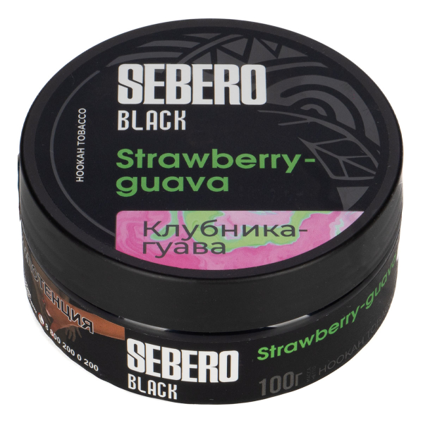 Табак Sebero Black Strawberry Guava  100 грамм в Петропавловске-Камчатском