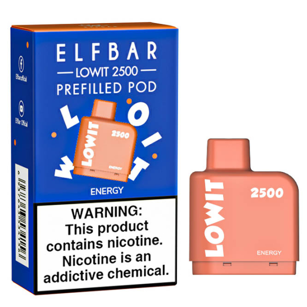 Картридж Elf Bar Lowit 2500 20 мг, 6 мл (Energy) в Петропавловске-Камчатском