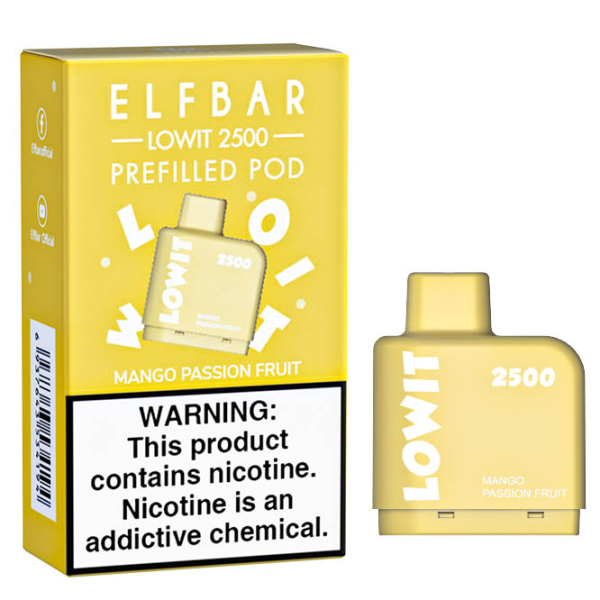 Картридж Elf Bar Lowit 2500 20 мг, 6 мл (Mango Passion Fruit) в Петропавловске-Камчатском