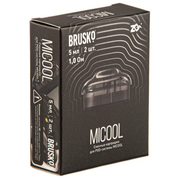 Картридж Brusko Zq Micool 5мл (2шт.) 1.0 в Петропавловске-Камчатском