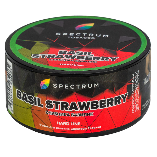 Табак Spectrum Hard Basil Strawberry  25 грамм в Петропавловске-Камчатском