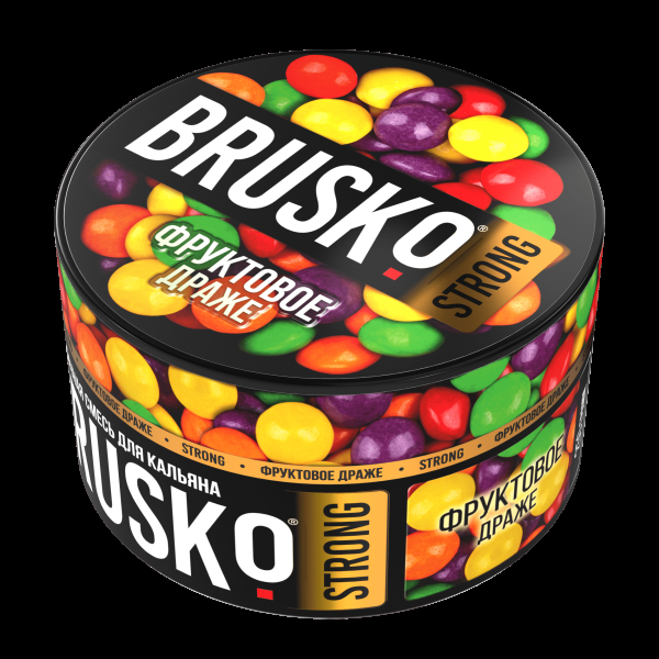 Смесь Brusko Strong фруктовое драже  250 гр в Петропавловске-Камчатском