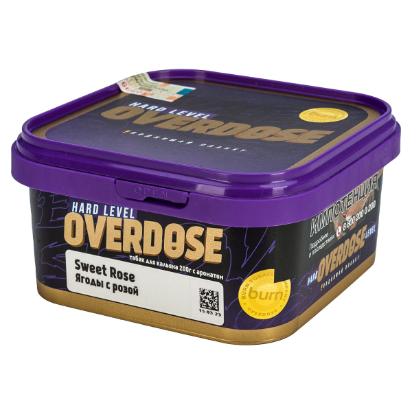 Табак Overdose Sweet Rose  200 грамм в Петропавловске-Камчатском