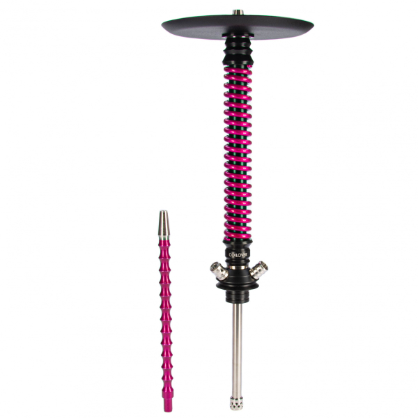 Кальян Mamay Customs Coilovers чёрно-розовый лак   в Петропавловске-Камчатском
