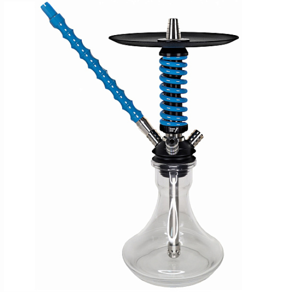 Кальян Mamay Custom Coilovers Micro Черный-Голубой Лак  в Петропавловске-Камчатском