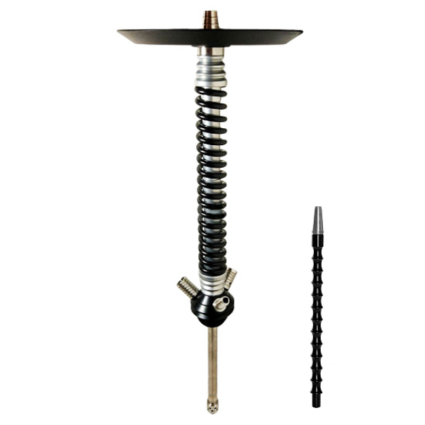 Кальян Mamay Custom V3 №12 Coilovers Хром-Черный  в Петропавловске-Камчатском