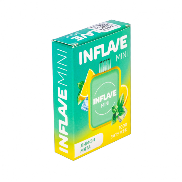 Inflave Mini Лимон Мята (1000 Затяжек) в Петропавловске-Камчатском