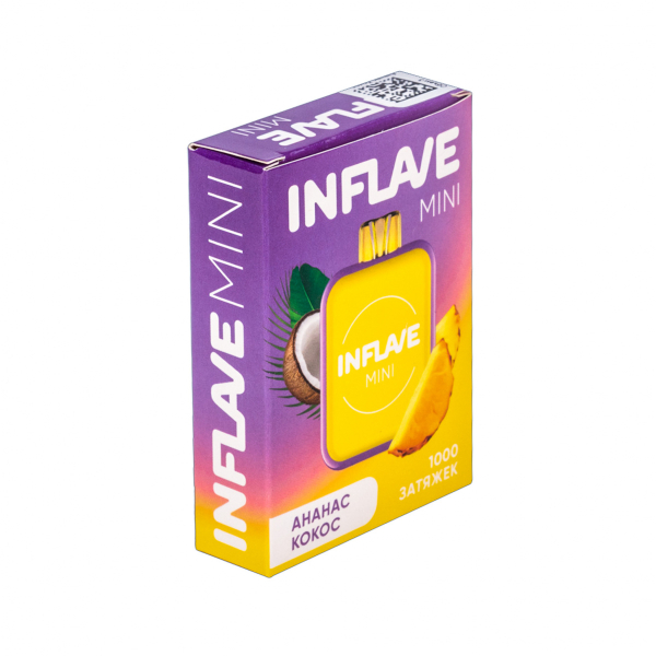 Inflave Mini Ананас Кокос (1000 Затяжек) в Петропавловске-Камчатском