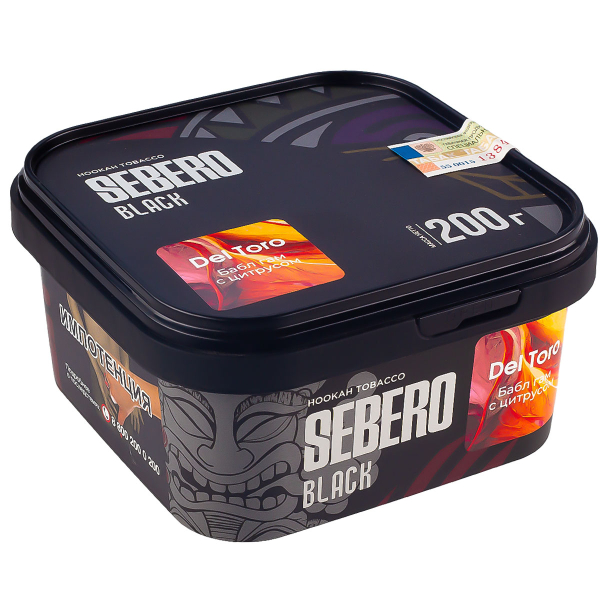 Табак Sebero Black Del Toro  200 грамм в Петропавловске-Камчатском