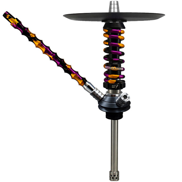 Кальян Mamay Custom Coilovers Micro Черный Пурпурно-Золотой Камуфляж  в Петропавловске-Камчатском