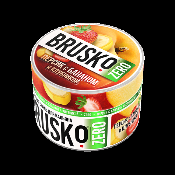 Смесь Brusko Персик С Бананом И Клубникой (Zero)  50 гр в Петропавловске-Камчатском