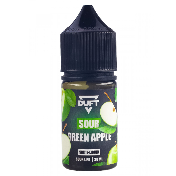 Жидкость Duft Sour Line Salt 20 Green Apple 30 Мл в Петропавловске-Камчатском