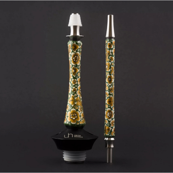 Кальян Union Hookah Sleek Хохлома Зеленый  в Петропавловске-Камчатском