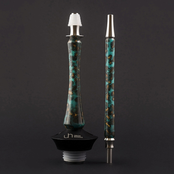 Кальян Union Hookah Sleek Акрил С Шишками Бирюзовый  в Петропавловске-Камчатском